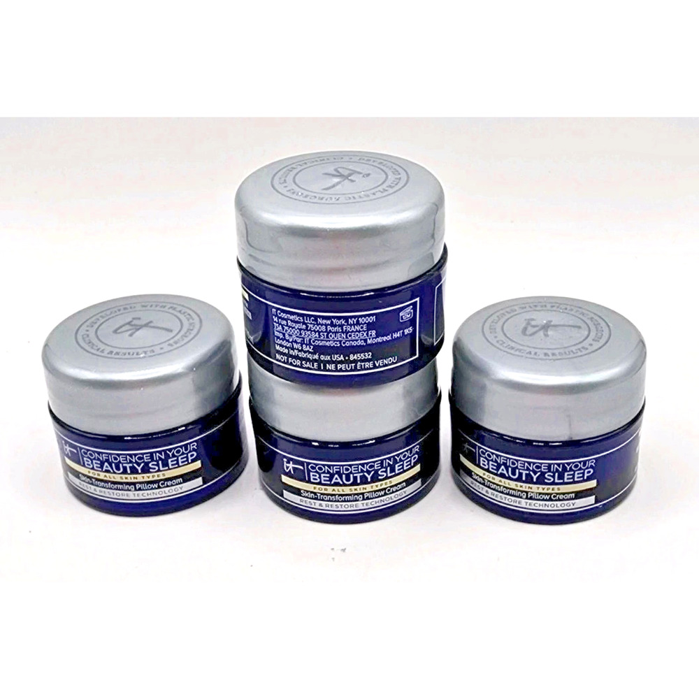 4x It Cosmetics Confidence in Your Beauty Sleep Pillow Cream 0.23oz / 7ml each